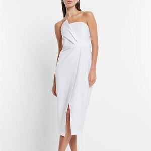 Express - Bridal Statement Bow Midi Dress